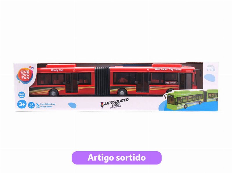Autocarro Fricção One Two Fun Articulado 1:48 Modelos Sortidos