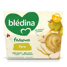 Puré De Fruta Pera +4M Blédina 4 X 95 gr
