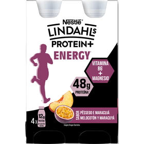 Iogurte Líquido Proteína Pêssego E Maracujá Lindahls 640 gr (4 Un)