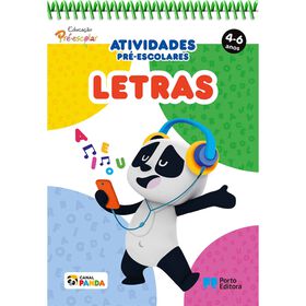 Bloco De Atividades Pré-Escolares Panda - Letras (4-6 Anos)