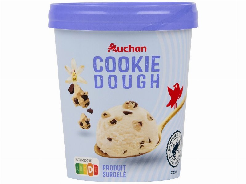 Gelado Auchan Cookie Dough 500 ml