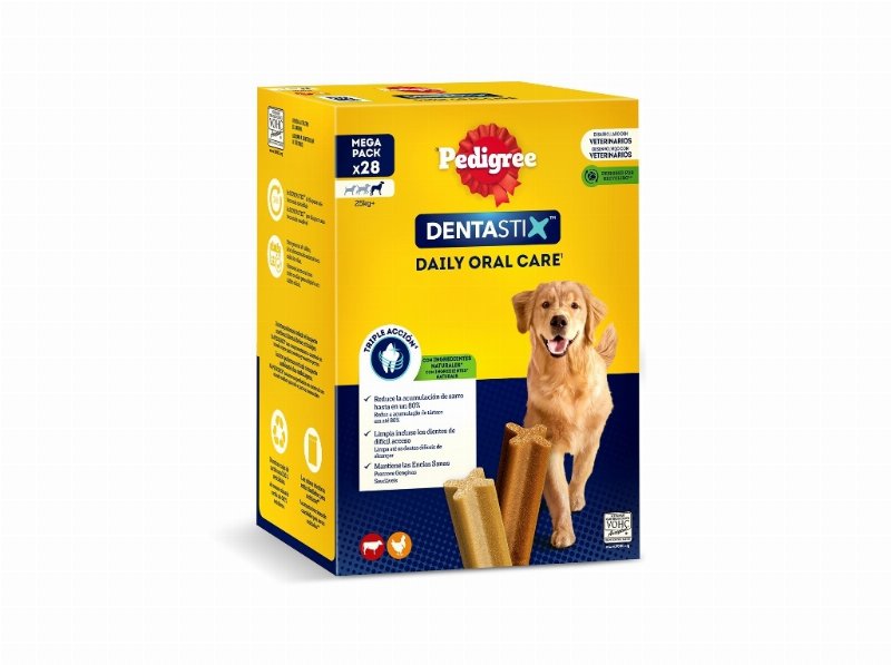 Snack Para Cão Dentastix Pedigree Raça Grande 1.08 kg 28 Unidades