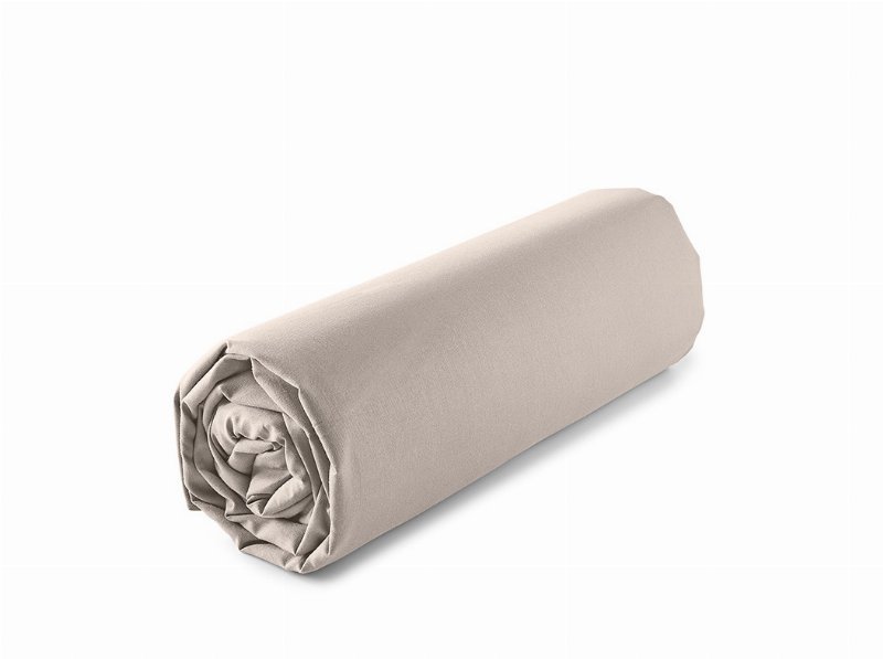Lençol De Baixo Com Elástico Actuel Taupe Percal 180X200Cm