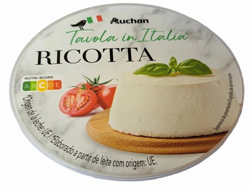 Queijo Ricotta Auchan À Mesa Em Itália 250 g