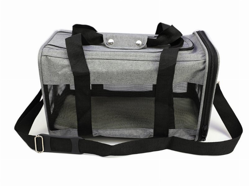 Transportadora Auchan Cinza Poliester 42X24X25Cm