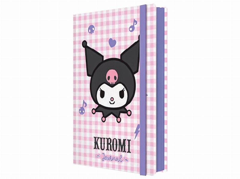 Caderno De Notas A5 Kuromi Com Elástico 14.8X21Cm