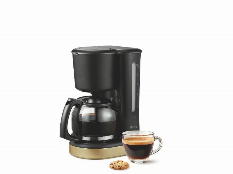 Máquina Café Filtro Qilive Q.5023 Preto/Dourado