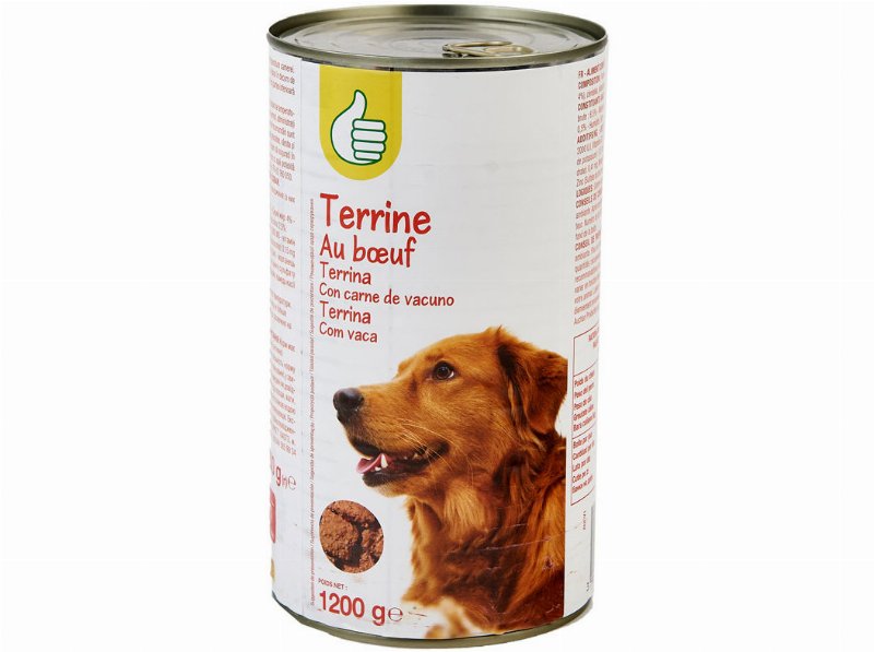 Comida Húmida Para Cão Polegar Terrina Com Vaca 1200 g