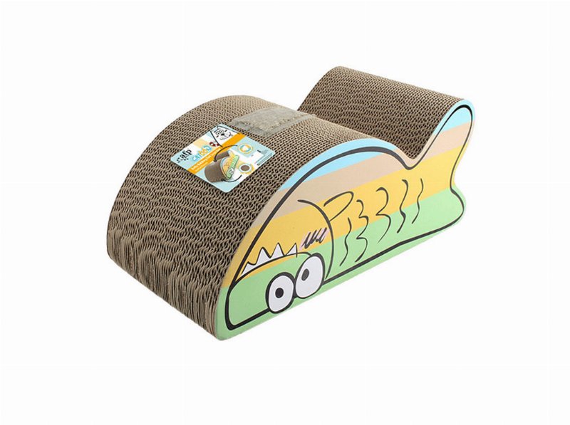 Arranhador Em Cartão Afp Fish 42X21X18Cm