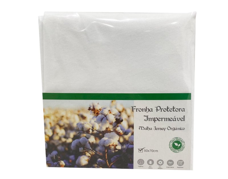 Fronha Almofada Jersey 100%Algodãobio 100%Poliuretano 50X70Cm