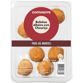 Bolinhas De Alheira Com Chouriço Continente 8 Un X 25 gr (200 gr)