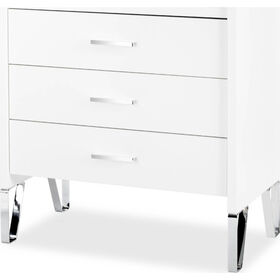Cómoda Com 3 Gavetas 83X45X87Cm Branca Blanka Twinko