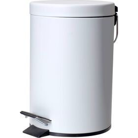 Balde Wc Redondo 3 l Branco Kasa