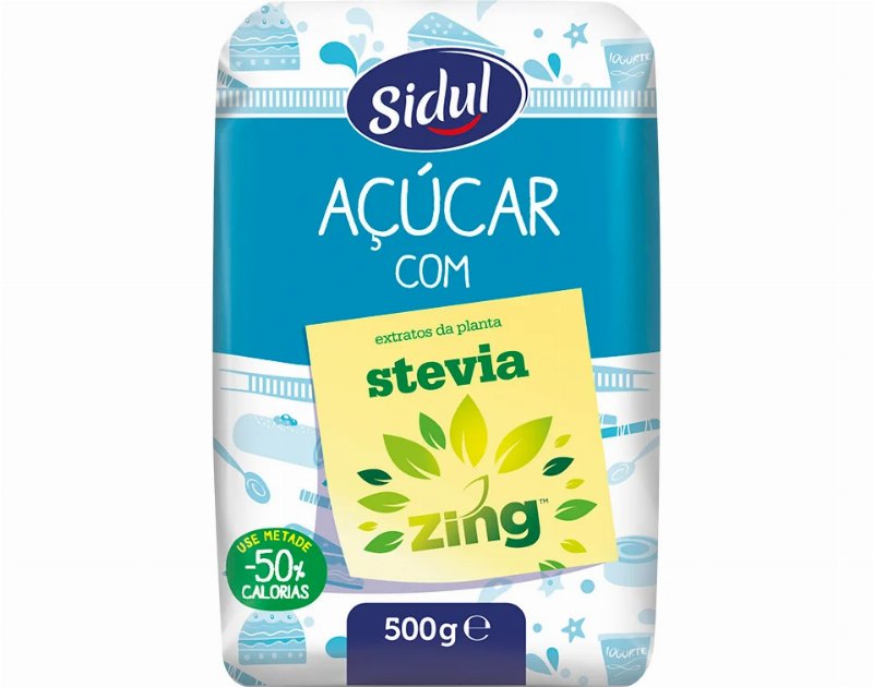Açúcar Sidul Branco Com Stevia 500 g
