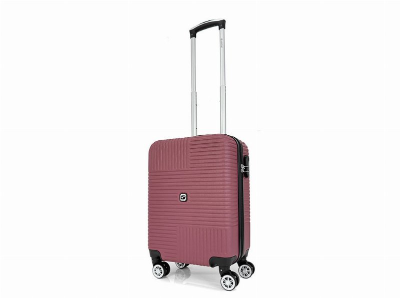 Mala De Cabine Rígida Airport Zen Bordô Com 8 Rodas 55 X 36 X 21 Cm