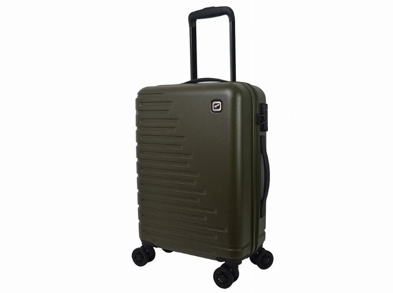 Mala De Cabine Rígida Airport Kaki 8 Rodas 35X55X20Cm