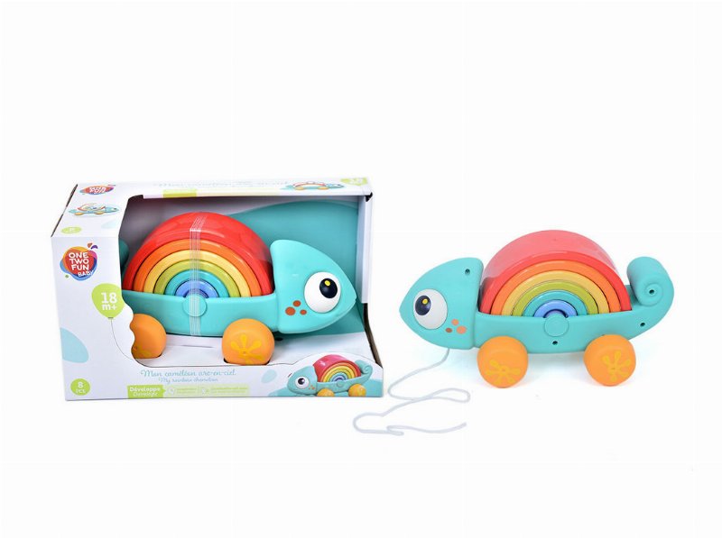 Camaleão One Two Fun Arco-Íris 28Cm