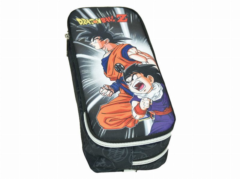 Estojo Duplo Dragon Ball Com Fecho 21X8X6Cm