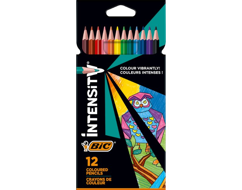 Lápis De Cor Bic Intensity Up 12 Unidades