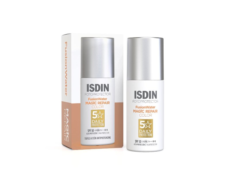 Creme Com Cor Isdin Fusionwater Magic Repair 50 ml
