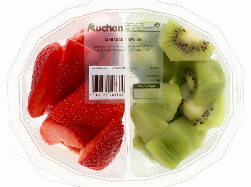 Morango E Kiwi Pedaços Kg