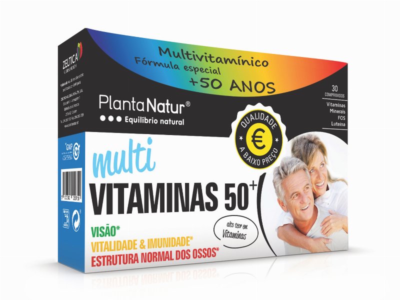 Suplemento Plantanatur Multivitaminas 50+ 30 Comp