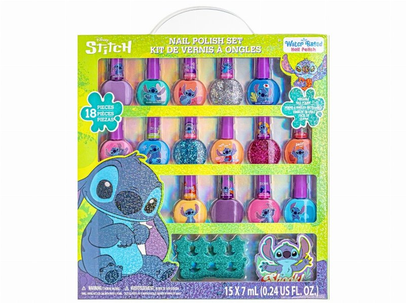 Conjunto De Vernizes Unhas Stitch 18 Peças