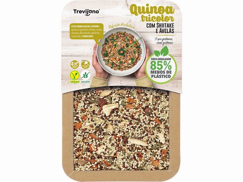Quinoa Trevijano Tricolor Com Shitake Sem Glúten Vegan 250 g
