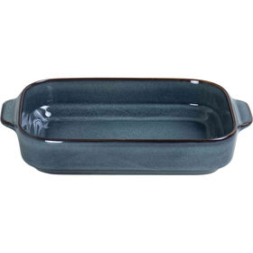 Assadeira Retangular Reativo 27X18Cm Azul Kasa