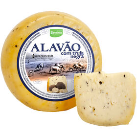 Queijo De Vaca Curado Com Trufa Negra Alavão 800 gr (Aprox.)