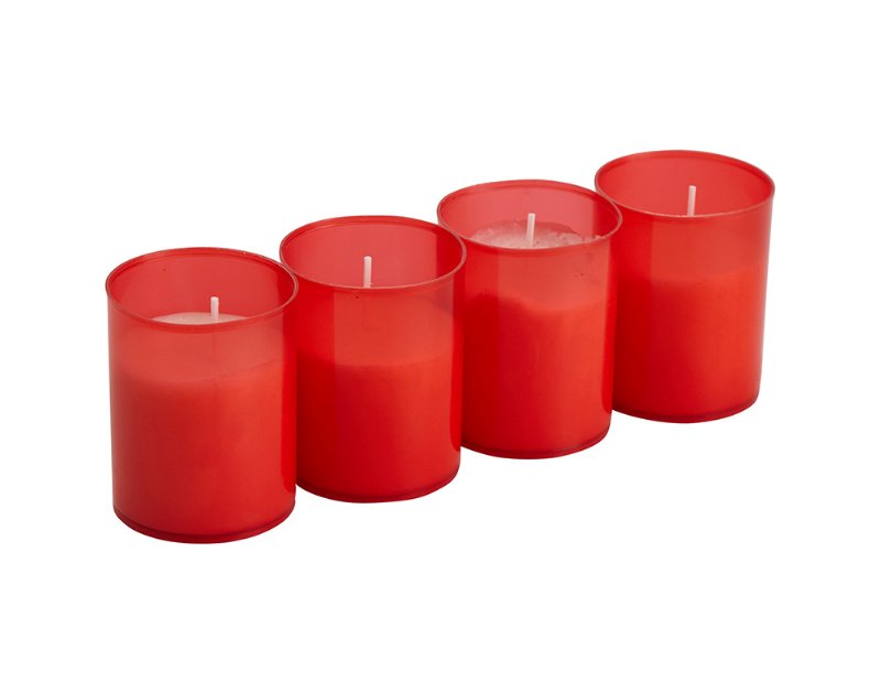 Vela Liturgica Auchan Vermelha 22H 4Un
