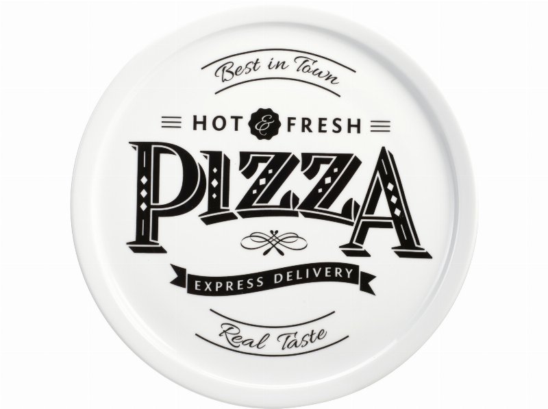 Prato Pizza Siaki Preto Ø30Cm