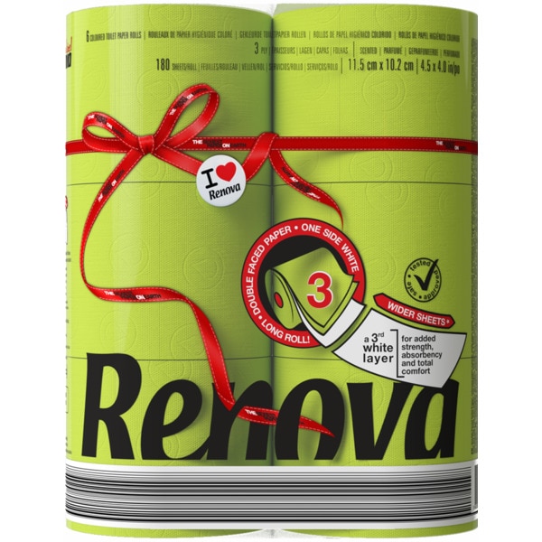 Papel Higiénico Verde 6 unidades