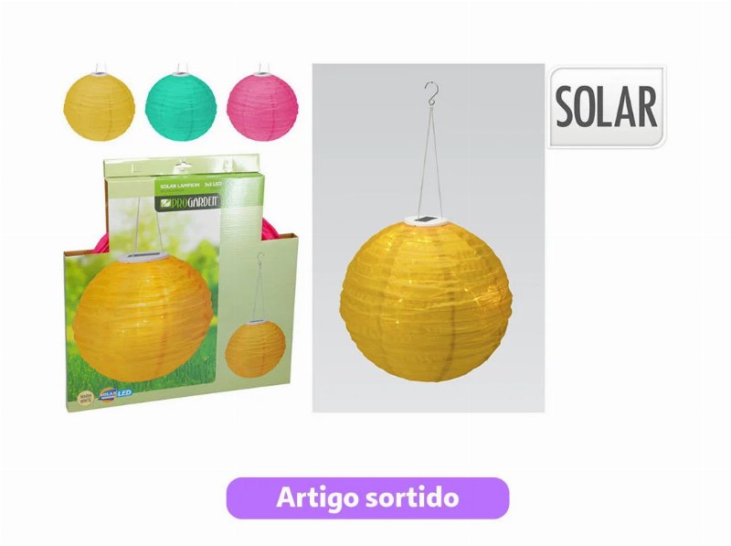 Bola Solar Progarden Ø40Cm Cores Sortidas