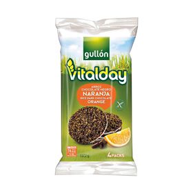 Tortitas Vitalday De Arroz, Chocolate E Laranja Sem Glúten Gullón 137,2 gr ( 4 Un)