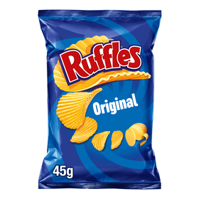 Batata Frita Ondulada Com Sal Sem Glúten Ruffles 45 gr