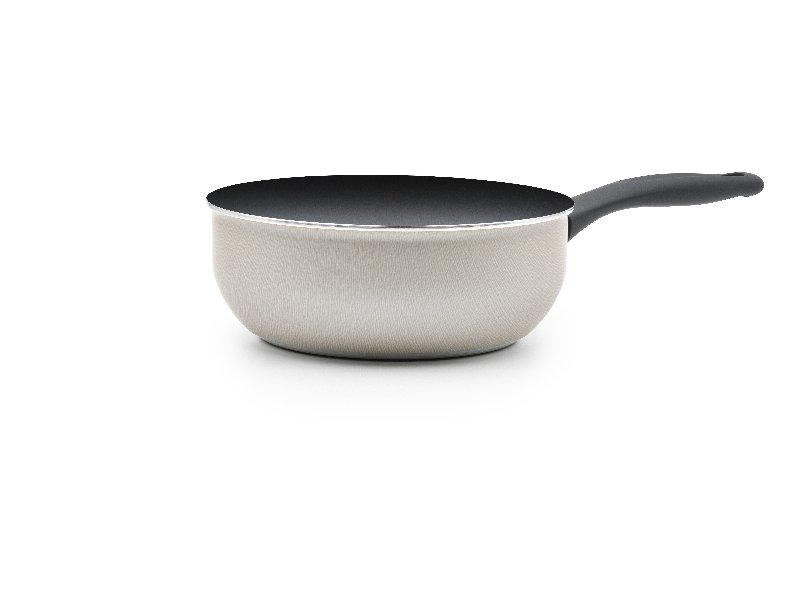 Caçarola Com Cabo Aveiro Celar Aluminio Antiaderente Apta Indução 20Cm