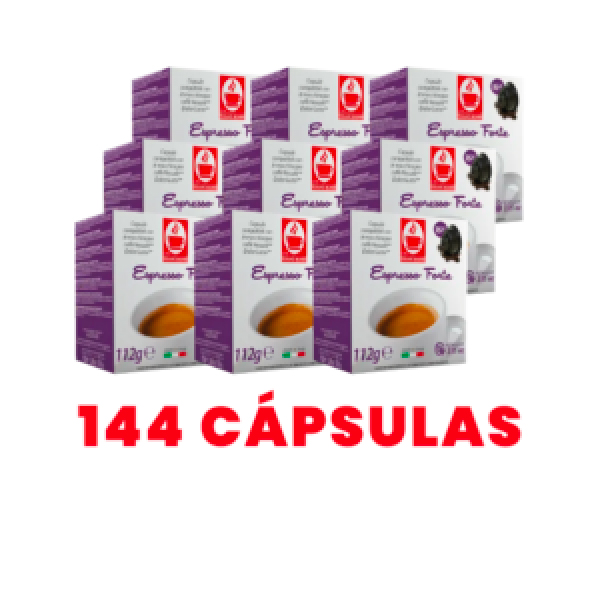 Café Forte Dolce Gusto 144 Cápsulas (9X16 Cápsulas) Bonini