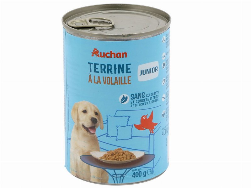 Comida Húmida Para Cão Auchan Júnior Terrina Aves 400 g