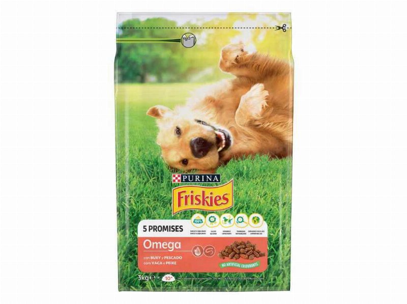 Ração Para Cão Friskies Omega Com Vaca E Peixe 3 kg