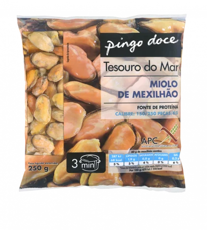 Miolo De Mexilhão Pingo Doce 0.25Kg