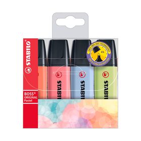 Sublinhador De Tinta Fluorescente Pastel Stabilo