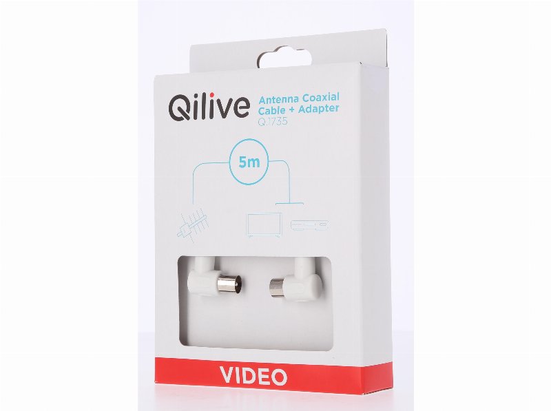 Cabo Antena M-F Qilive G4217941 Branco 5Mt