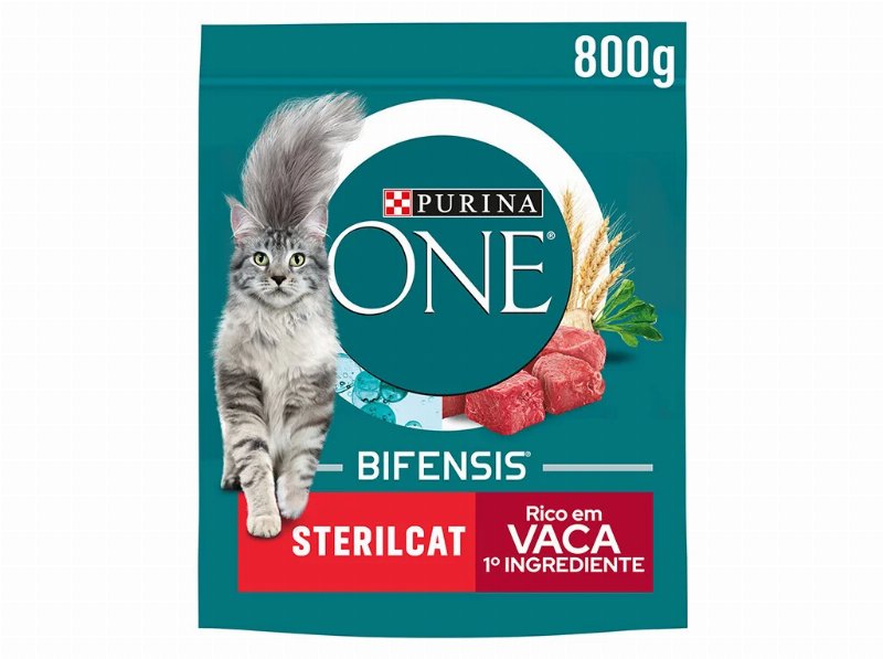 Ração Para Gato Purina One Esterilizada Com Vaca 800 g