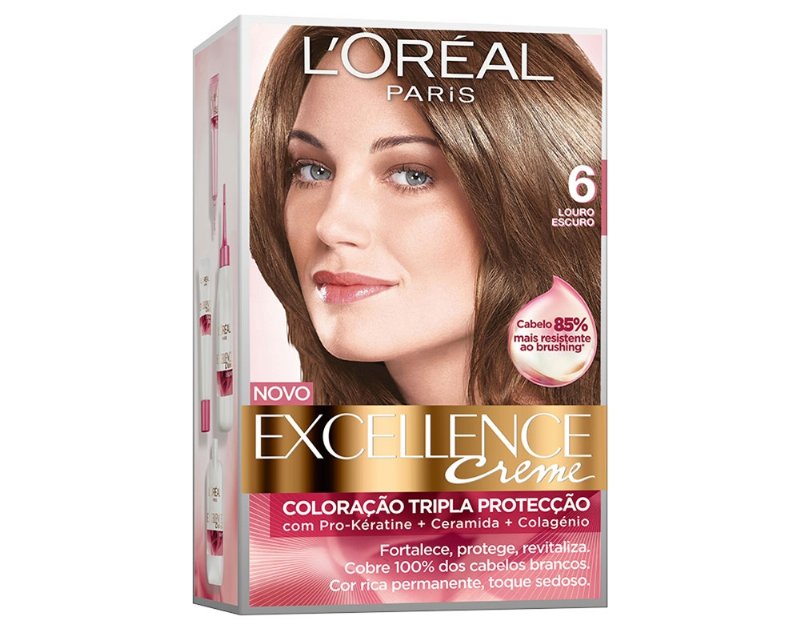 Coloração Excellence Creme Longa Duração Nº6 Louro Escuro Un