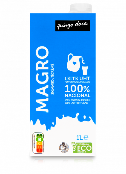 Leite Uht Magro Pingo Doce 1L