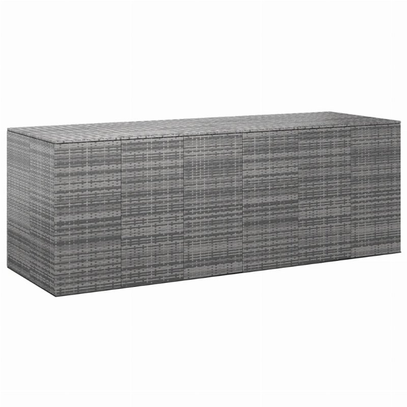 Hkh Caixa P/ Almofadões De Jardim 291X100, Vime Pe - Cinzento