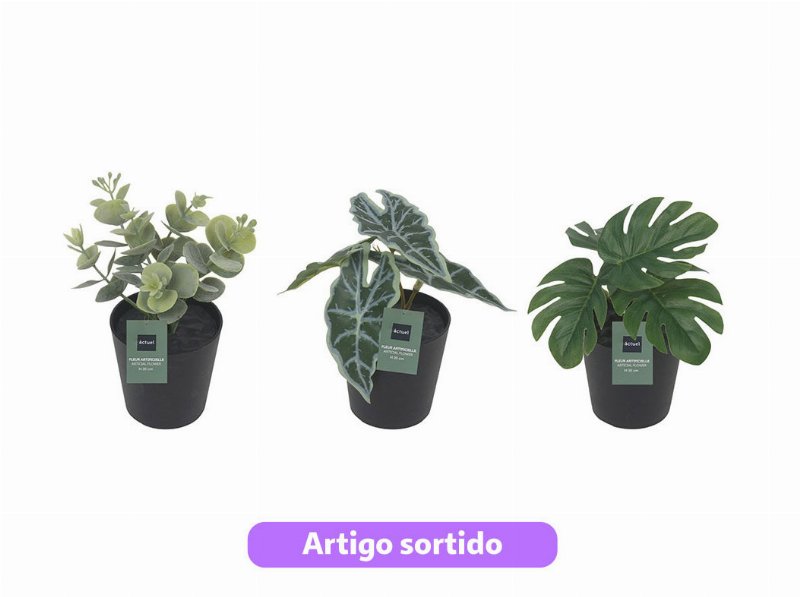 Planta Artificial Actuel Com Vaso 11Cm Modelos Sortidos