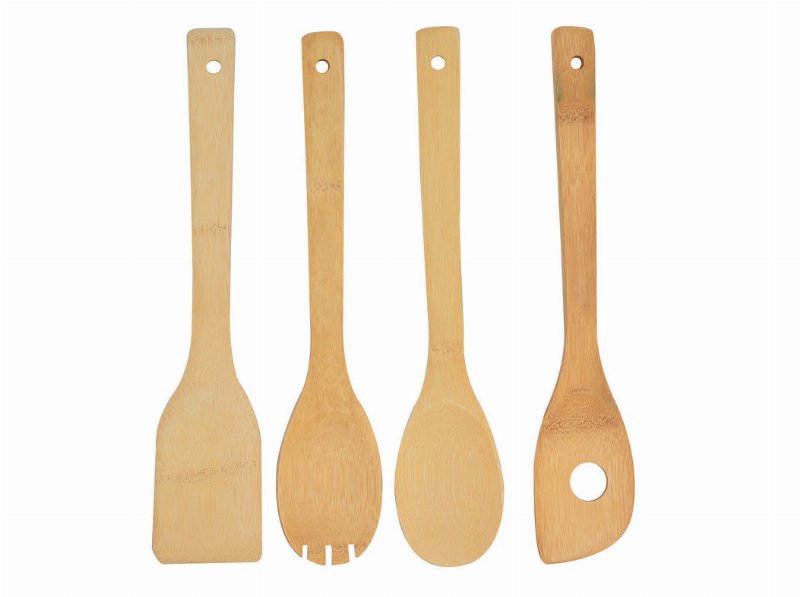 Utensílios Cozinha Actuel Bambu Pack 4 Unidades