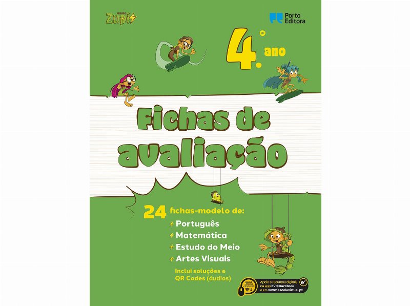 Livro Missão Zupi! - Fichas De Avaliação - 4.º Ano